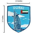 【A-ONE 匯旺】杜拜冰箱便簽留言貼+阿拉伯 UAE 杜拜帆船Patch刺繡士氣章2件組特色3D磁鐵(C176+229)