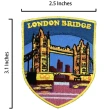 【A-ONE 匯旺】英國雙層巴士白板磁鐵+英國 倫敦鐵橋立體繡貼2件組網紅打卡地標 文青必備(F753+191)
