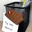 【A-ONE 匯旺】比利時巧克力留言板磁力貼+比利時盾牌袖標2件組特色3D磁鐵 創意地標磁鐵(C23+2)