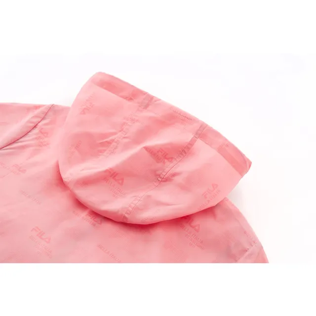 【FILA官方直營】女抗UV風衣外套-粉色(5JKY-1327-LR)