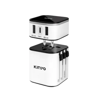 【KINYO】多合一旅行萬國轉接頭/萬用轉接頭(USB/Type-C MPP-3456)