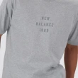 【NEW BALANCE】上衣 男 T恤 短袖上衣 運動 休閒 純棉 美規 灰(MT41519AG ∞)