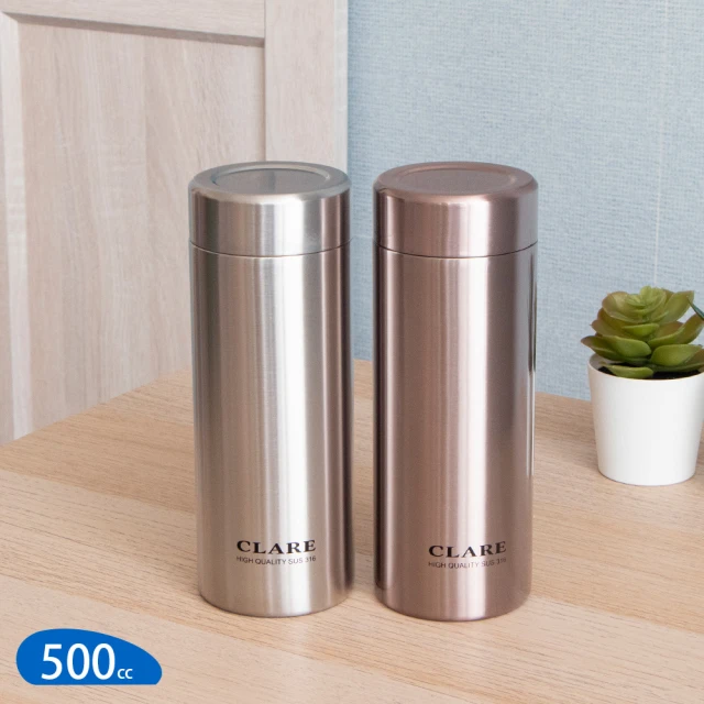 CLARE316不鏽鋼陶瓷保溫杯500cc旋蓋保溫瓶