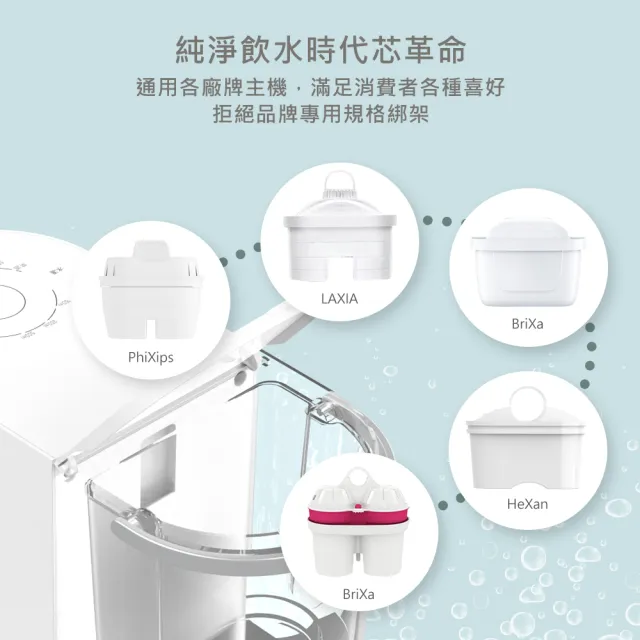 【DIKE】HCE100 3L濾淨瞬熱式飲水機 專用通用濾芯-3入組(HCE101)