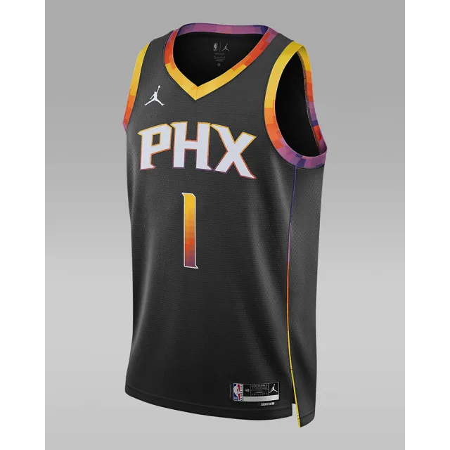 【NIKE 耐吉】籃球背心 上衣 球衣 運動 男 PHX MNK DF SWGMN JSY STM 22 黑色(DO9540012)