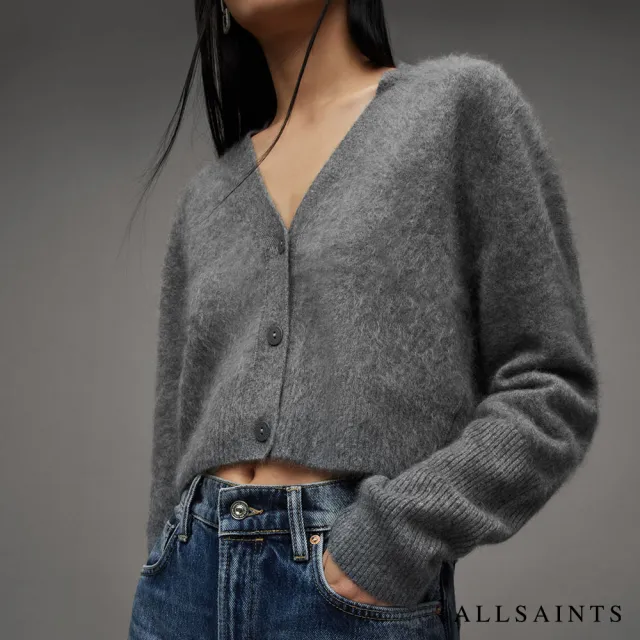 【ALLSAINTS】WICK 喀什米爾羊毛針織外套 WK100X(修身版型)