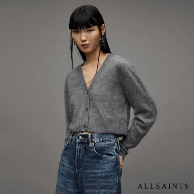 【ALLSAINTS】WICK 喀什米爾羊毛針織外套 WK100X(修身版型)