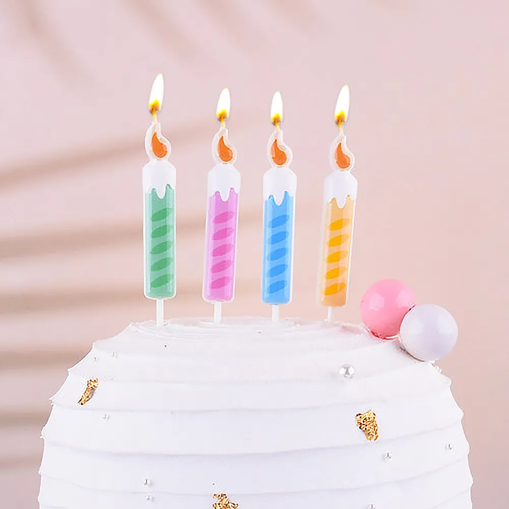 六分埔禮品】韓風童趣蠟燭-1盒4支(Ins生日繽紛派對韓式節日慶生蛋糕造型彩色蠟燭) - momo購物網- 好評推薦-2026年1月