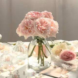 【Floral M】羅馬玻璃黛安娜花瓶(花瓶/插花/玻璃瓶/小口花瓶/花器/花盆/陶瓷花瓶/桌面擺飾)