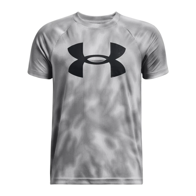 【UNDER ARMOUR】UA 男童 Tech BL 印花短T-Shirt_1363278-011(灰)