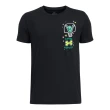 【UNDER ARMOUR】UA 男童 籃球短T-Shirt_1383201-001(黑)