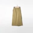 【Dailo】大口袋工裝風開衩長裙(黑 綠/魅力商品)