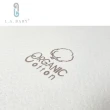 【L.A. Baby】天然有機棉防水布套+乳膠床墊 M號(圖案款床墊厚度2.5cm)