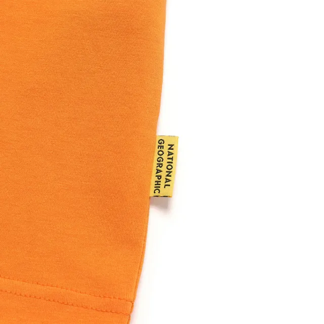 【National Geographic 國家地理官方旗艦】男女同款 澳洲袋鼠圖案短袖上衣 - 橙色(圖案T恤/高透氣性)