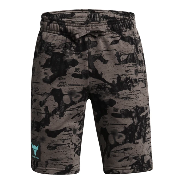 UNDER ARMOUR UA 男童 Pjt Rock巨石強森 Terry 運動短褲_1384068-176(印花)