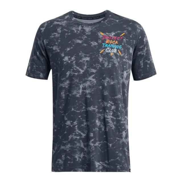 【UNDER ARMOUR】UA 男 Pjt Rock AOP 短袖T-Shirt_1383294-044(灰色)