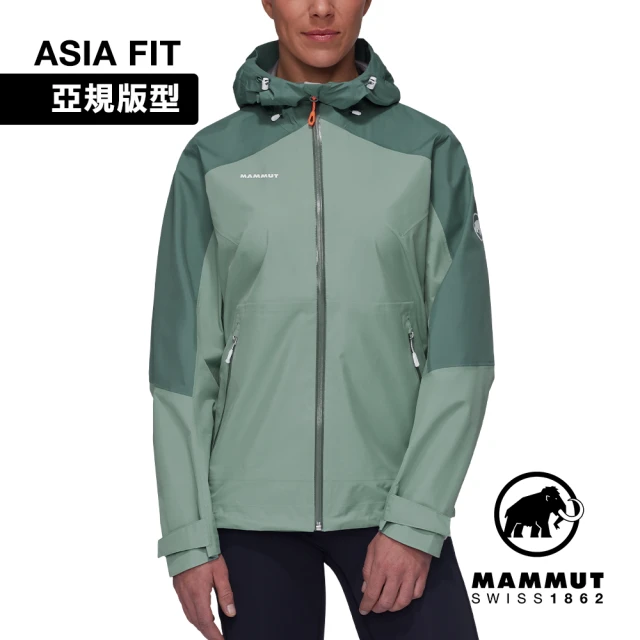 Mammut 長毛象 Convey Tour HS Hooded Jacket AF GTX防水連帽外套 女款 玉石綠/深玉石綠 #1010-28802