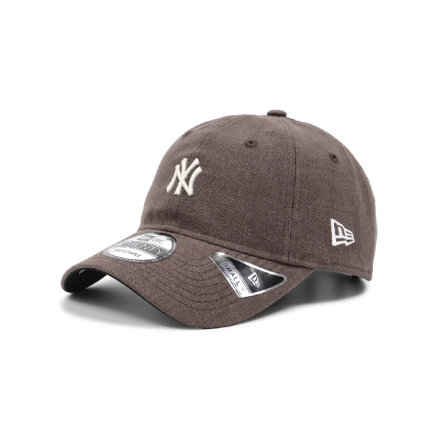 NEW ERA 棒球帽 Soft Nature-Linen MLB 棕 象牙白 920S 紐 約洋基 NYY 老帽(NE14148165)