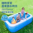 四層加厚充氣游泳池 兒童戲水池 大型家庭泳池(260*160*75CM/附充氣機)