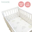 【PAMABE】床墊+床圍兩件組-70*130cm(水洗 嬰兒床墊 床圍 防撞護欄 嬰兒床 防蹣抗敏)