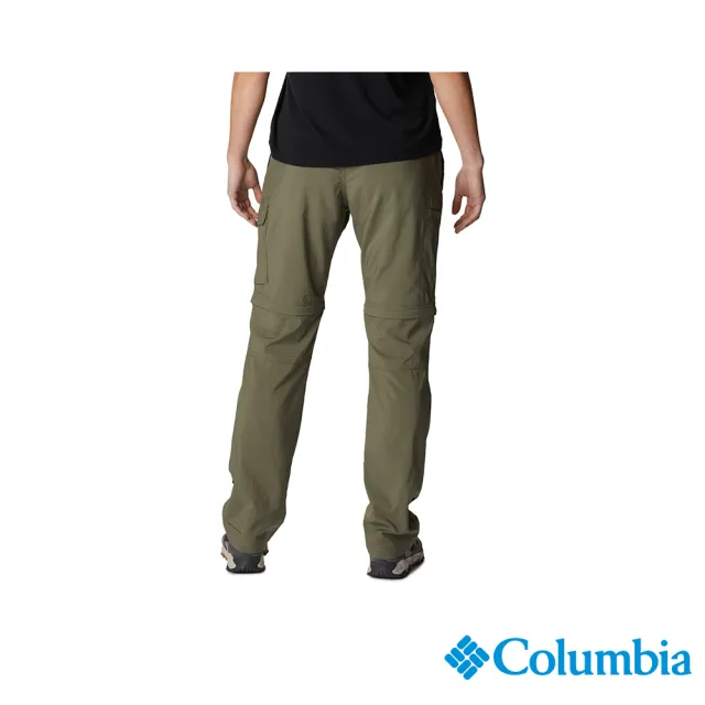【Columbia 哥倫比亞 官方旗艦】女款-Silver Ridge Utility™超防曬UPF50防潑快排兩截長褲-軍綠色(UAR89440
