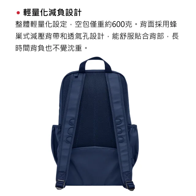 【Knirps 德國紅點傘】EDC Backpack後背包(黑/藍)