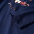 【Tommy Hilfiger】歐美版型 輕薄款 長袖圓領T恤 上衣 休閒 居家穿搭 米白/深藍色(請參考尺碼表後再選購)