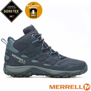【MERRELL】男 WEST RIM SPORT MID GORE-TEX 多功能防水透氣登山健行鞋.登山鞋(ML037123 海軍藍)