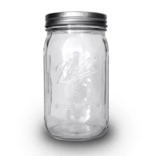【Ball 梅森】玻璃密封罐 32oz 寬口玻璃瓶(1入)