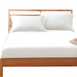 【LUST】素色簡約 純白/飯店白 100%純棉、雙人5尺精梳棉床包/歐式枕套《不含被套》(台灣製造)