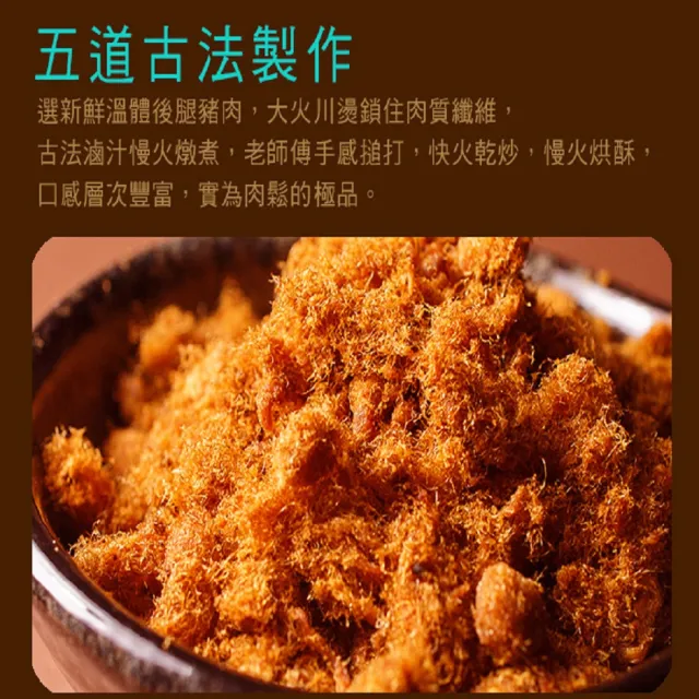 【這一包】極品豬肉鬆3包(『台灣新鮮溫體豬』後腿肉)