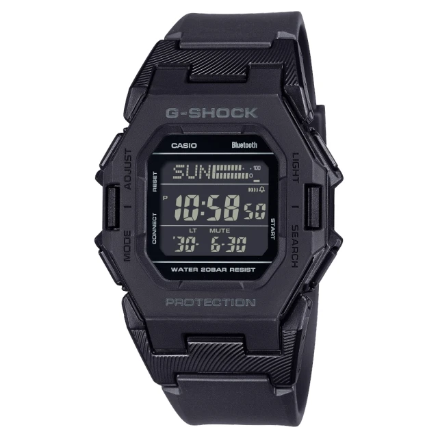 CASIO 卡西歐 G-SHOCK藍芽計步功能電子錶(GD-B500-1)