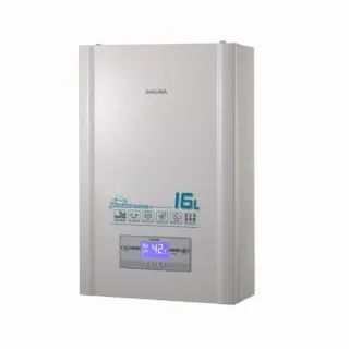 【SAKURA 櫻花】無線溫控智能恆溫熱水器DH1628 16L(原廠安裝)
