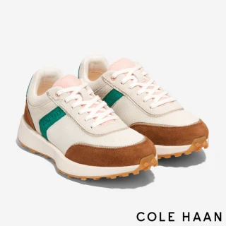 【Cole Haan】GP WELLESLEY RUNNER 復古休閒運動女鞋(象牙/綠-W29136)