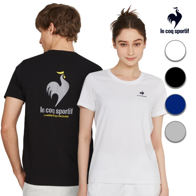 LE COQ SPORTIF 公雞 休閒基礎短袖T恤 男女款-4色-LWT23902