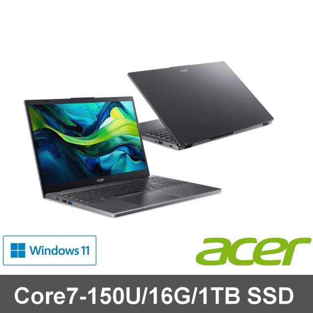 Acer 宏碁 15吋Core7文書筆電(Aspire/A15-51M-74WB/C7-150U/16G/1TB SSD/W11)
