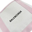 【Balenciaga 巴黎世家】NAVY 簡約LOGO厚帆布拼接附萬用袋大手提包托特包(米白)