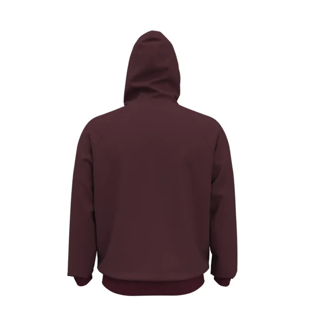 【UNDER ARMOUR】UA 男 Rival Fleece 長袖帽T_1379861-600(酒紅色)