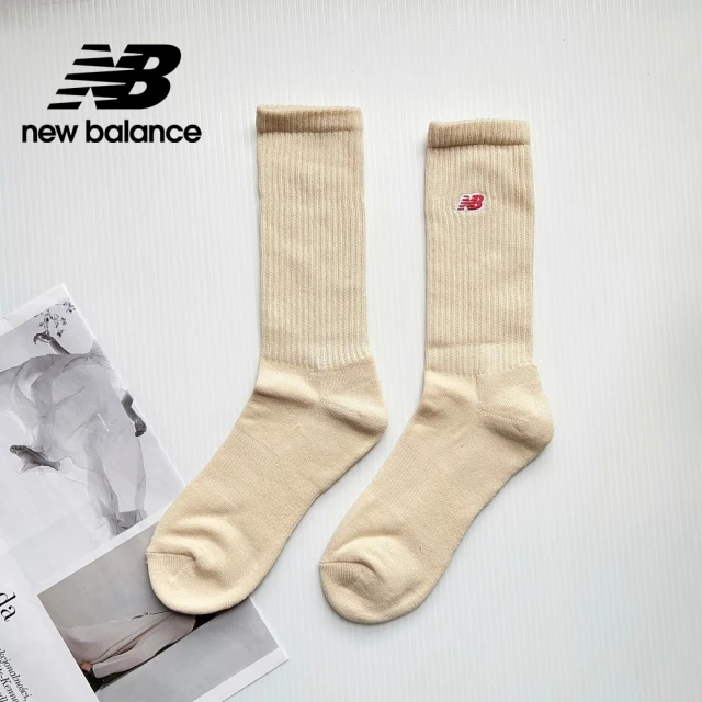 【NEW BALANCE】NB 刺繡LOGO舒適棉襪_LAS33761LIN_中性_米杏色