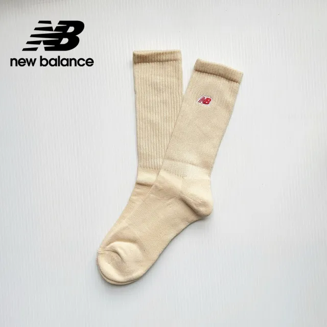 【NEW BALANCE】NB 刺繡LOGO舒適棉襪_LAS33761LIN_中性_米杏色