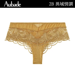 【Aubade】異域情調蕾絲平口褲 性感小褲 法國進口 女內褲(2B-青銅金)