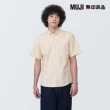 【MUJI 無印良品】男有機棉水洗牛津布扣領短袖襯衫(共9色)