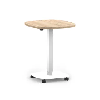 【MOTTI】電動升降桌｜Solo 2 單腳桌几含活動輪腳(活動邊桌/咖啡桌/工作桌)