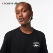 【LACOSTE】女裝-經典鱷魚印花Logo短袖T恤(黑色)