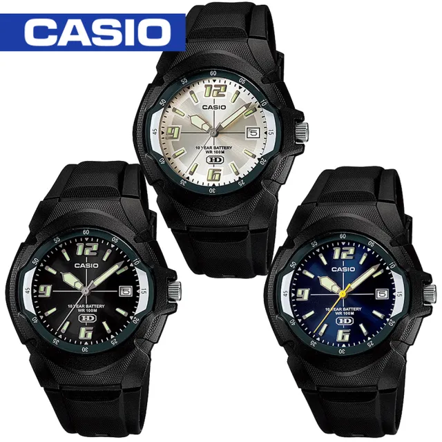 【CASIO 卡西歐】10年電力/大鏡面運動錶(MW-600F)