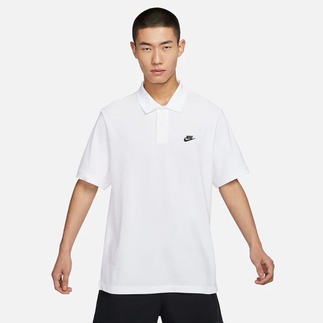 NIKE 耐吉 上衣 男款 短袖上衣 運動 Polo 衫 AS M NK CLUB SS POLO PIQUE 白 FN3895-100