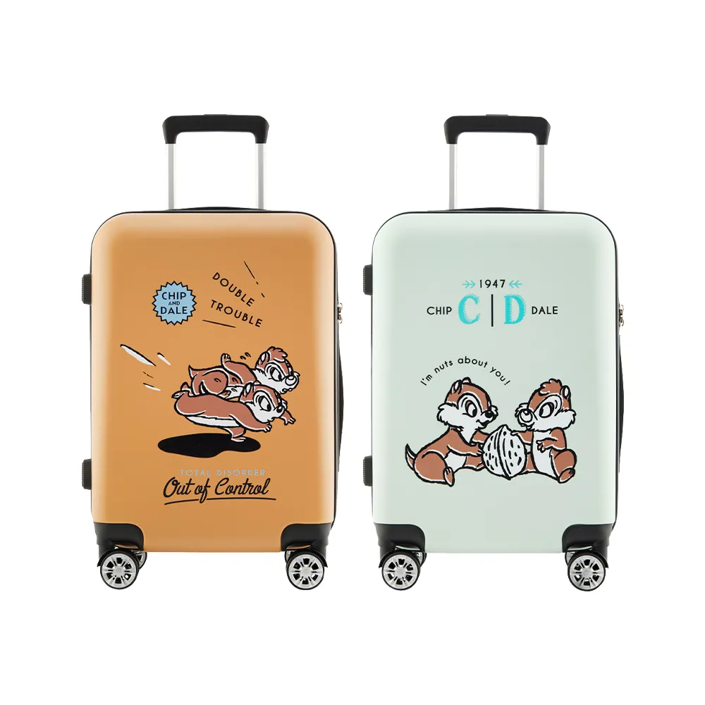 【Disney 迪士尼】奇奇蒂蒂 20吋手繪款行李箱