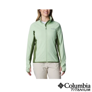 【Columbia 哥倫比亞】女款-鈦 Spectre Ridge™防潑水立領外套-嫩綠色(UAR91740LM/IS)