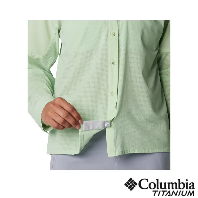 【Columbia 哥倫比亞 官方旗艦】女款-鈦 Cirque River™酷涼快排長袖襯衫(UAR57940KIMIS)