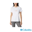 【Columbia 哥倫比亞 官方旗艦】女款-W Zero Rules™涼感快排短袖上衣-白色(UAR55460WT/IS)